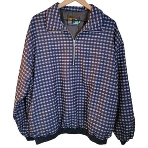 Vintage Womens Forresters Outerwear Golf Pullover 1/4‎ Zip Windbreaker XL